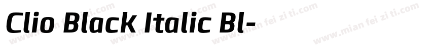 Clio Black Italic Bl字体转换